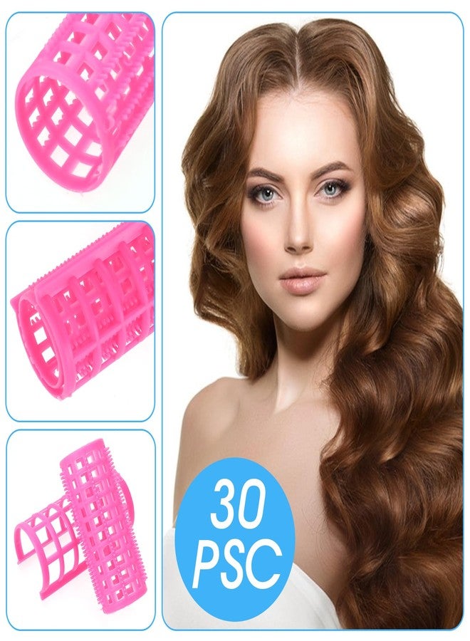 Aster 30Pcs Self Grip Rollers Set, 5 Sizes for Long, Medium and Short Hair, Large Rollers for Volume, Snap-On Sleep-In Curlers for Women's Hair Styling - Image 4
