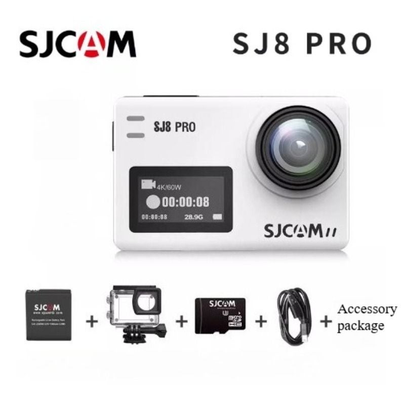 Sjcam SJ8 Pro Action Camera 4K Waterproof Multifunctional Outdoor Sports Camera White - Image 2