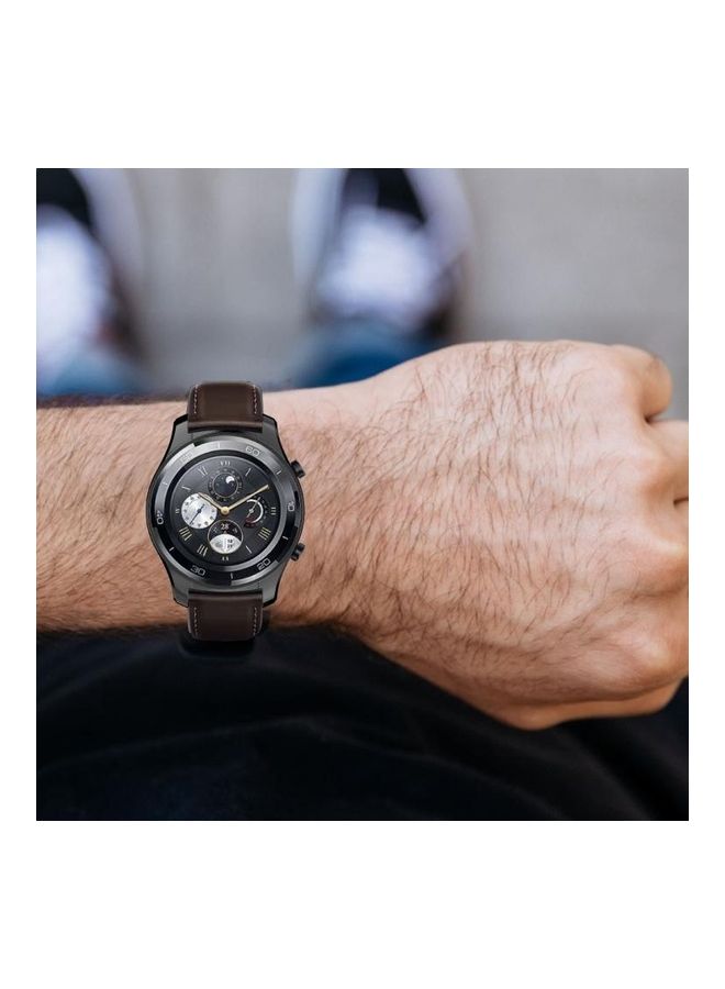 NIBEMINENT Plating TPU Half-package Protective Shell For Huawei Watch 2 Pro Black  - Image 5