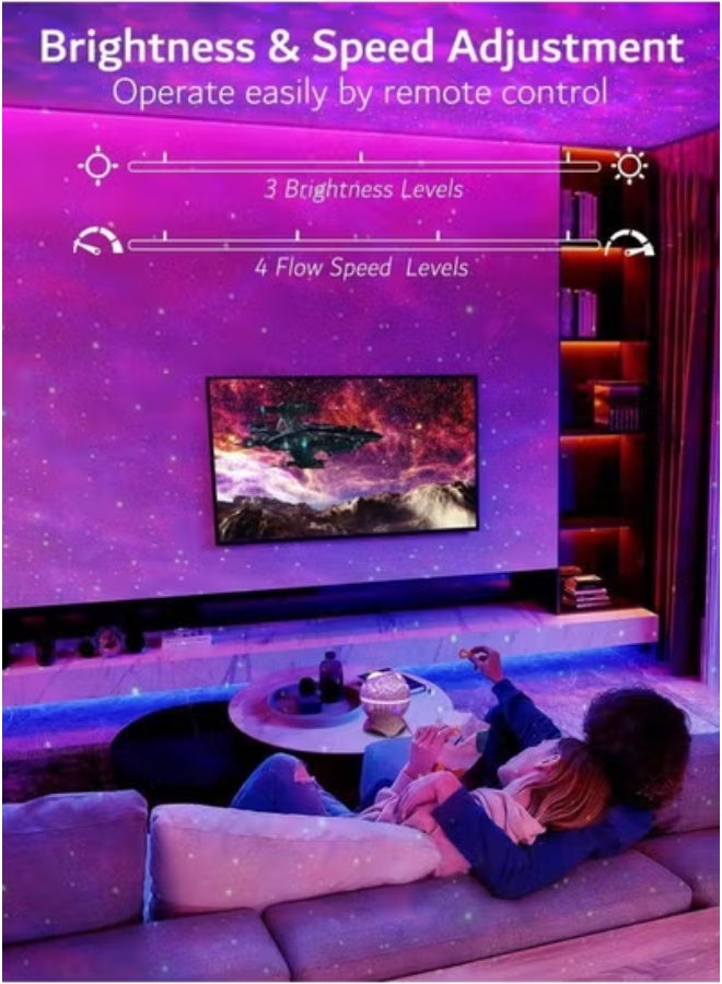 JAJEEK Galaxy Projector For Bedroom – Star Projector Galaxy Light Egg-Shaped Night Light With Remote Control | Bluetooth Speaker & 14 Dynamic Light Modes | 19 Soothing White Noise Options | Mood Lighting For Kids & Adults | Decorative Table Lamp - Image 5