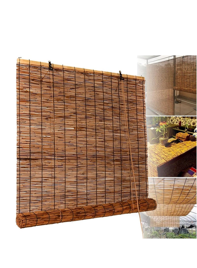 FFD Bamboo Blinds Natural Bamboo Curtain Bamboo Roll up Window Blinds Window Shades Roll Natural Reed Binds Sun Shade For Indoor and Outdoor(80x200cm) - Image 4