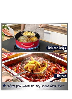 Excefore Stainless Steel Solid Spider Strainer Skimmer Ladle (Small, 5.4in)  - Image 4