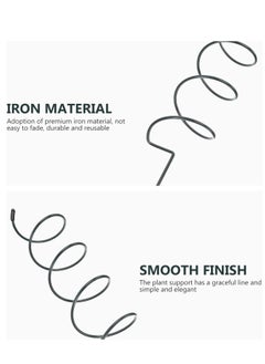 Generic 6pcs Plant Support Stake Kit Spiral Cages Climbing Tower Metal Garden Supports Frame for Tomato Rose Vine for Indoor and Outdoor Potted  - Image 4