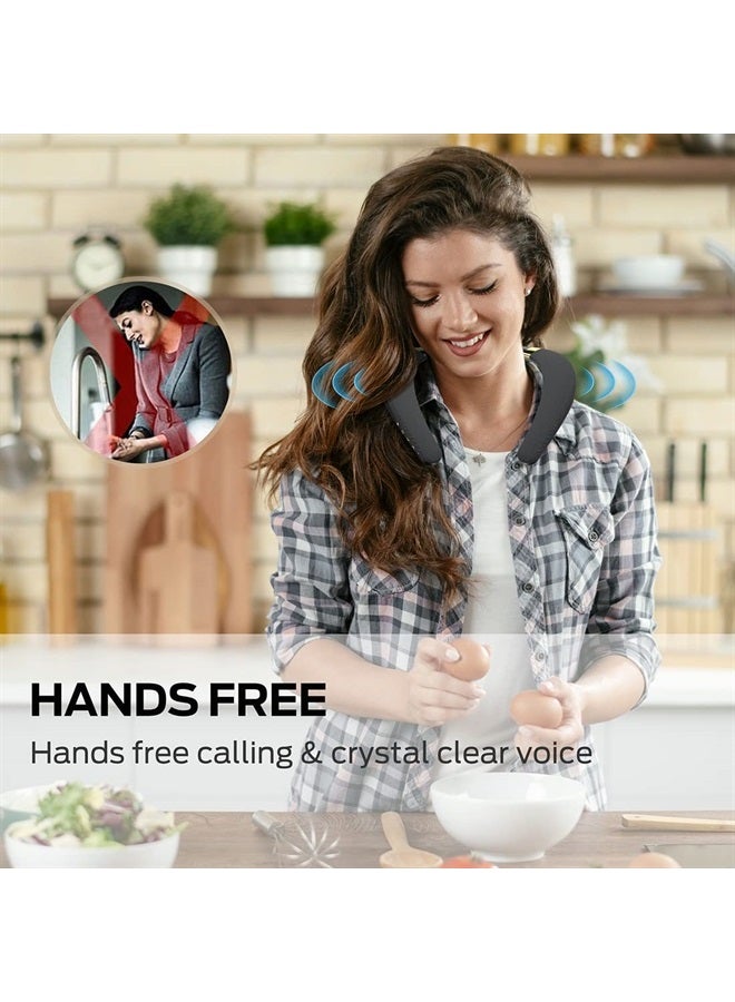 Monster Boomerang Neckband Bluetooth Speaker, Neck Speaker Bluetooth Wireless, Wearable Speaker with 12H Playtime, True 3D Stereo Sound, Portable Soundwear, IPX7 Waterproof, for Home Sport Outdoor