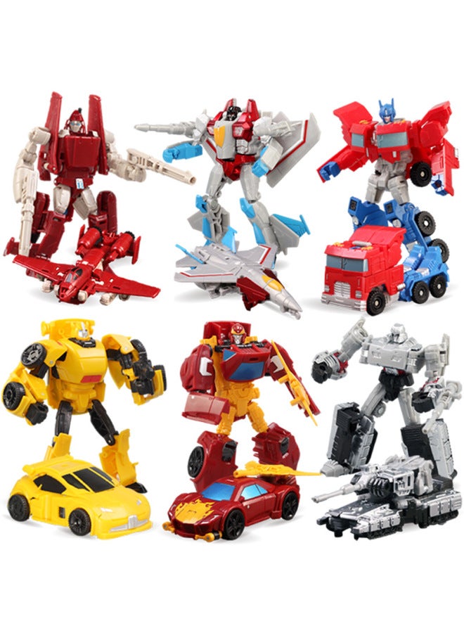 Deformation Toy Car Children's Educational Model Boy Birthday Gift Robot Hand-made Monbudi 5501C-Color:Skywalker - Image 2