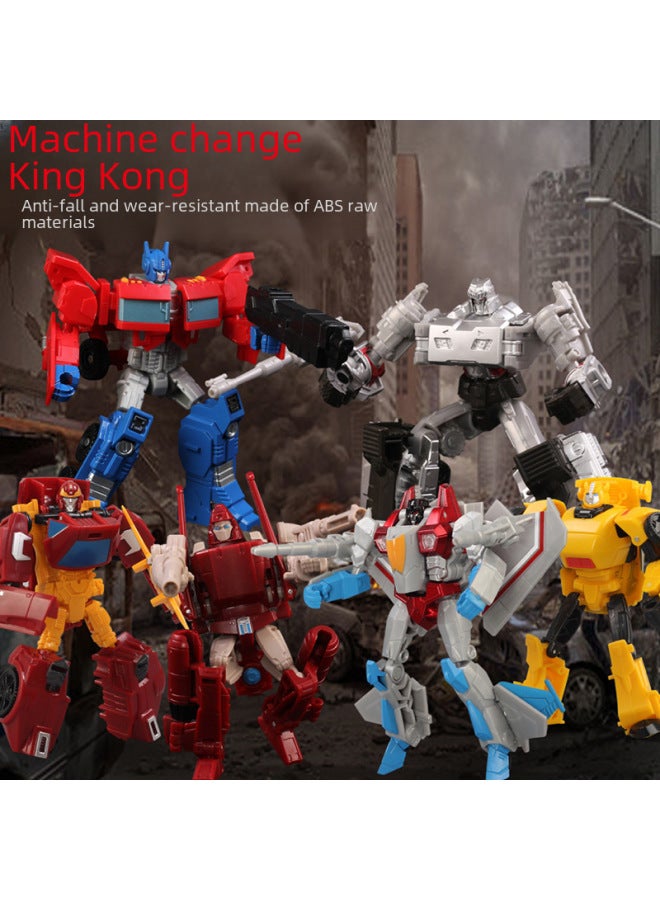 Deformation Toy Car Children's Educational Model Boy Birthday Gift Robot Hand-made Monbudi 5501C-Color:Skywalker - Image 3