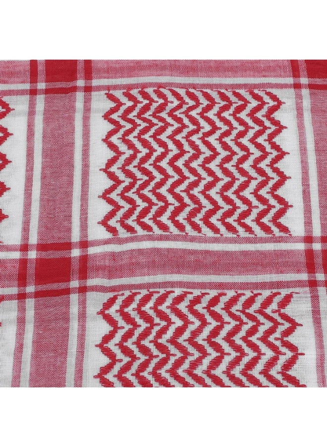 Men Arab Shemagh Scarf Keffiyeh Turban Saudi Arabian Mens Head Scarf Desert Shawl Muslim Head Wrap Shemagh Turban Headband Arab Bandana Non Slip Large Arab Headscarf Hijab Head Cover for Men - Image 5