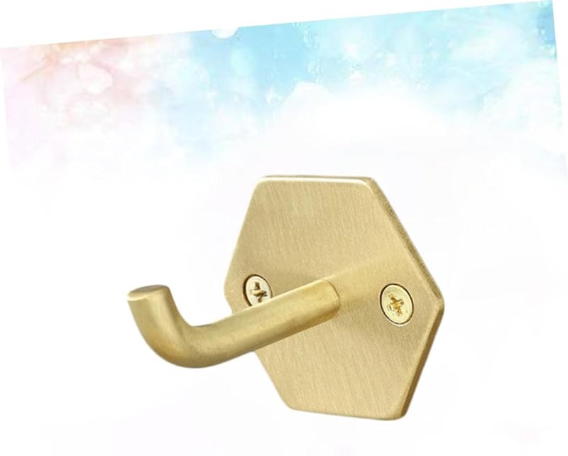 خطافات حائط نحاسية للمناشف والملابس والإكسسوارات للمنزل والحمام والمطبخ والمكتب - Image 4