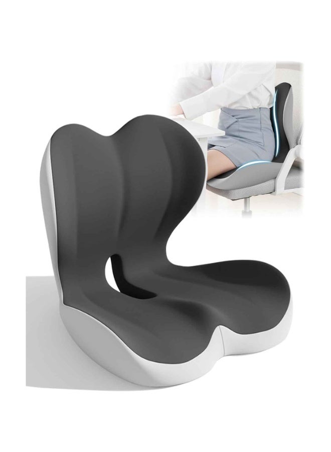 Seat Cushion Lumbar Support Pillow for Office Chair,Breathable,Lightweight,Memory Foam Chair Cushion, Ergonomic Coccyx Cushion for Office Car Driver, Tailbone Pain Relief, Back & Tailbone Support, Removable Cover - Image 1