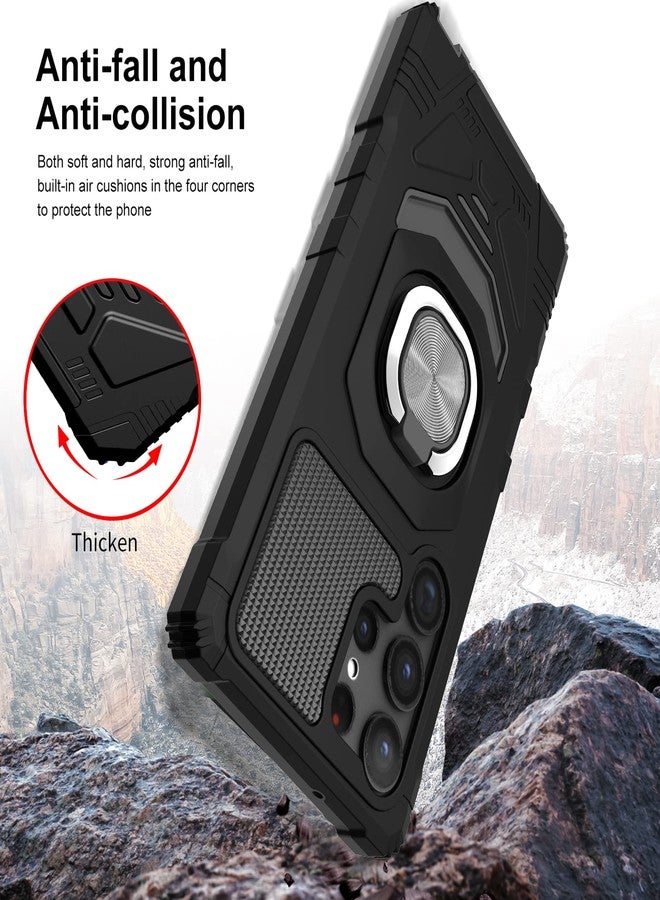 Ailiber Case for Samsung Galaxy S23 Ultra, Samsung S23 Ultra Case with Screen Protector, Ring Kickstand for Magnetic Car Mount, Military Grade, Shockproof Rugged Cell Phone Case for S23Ultra-Black - Image 5