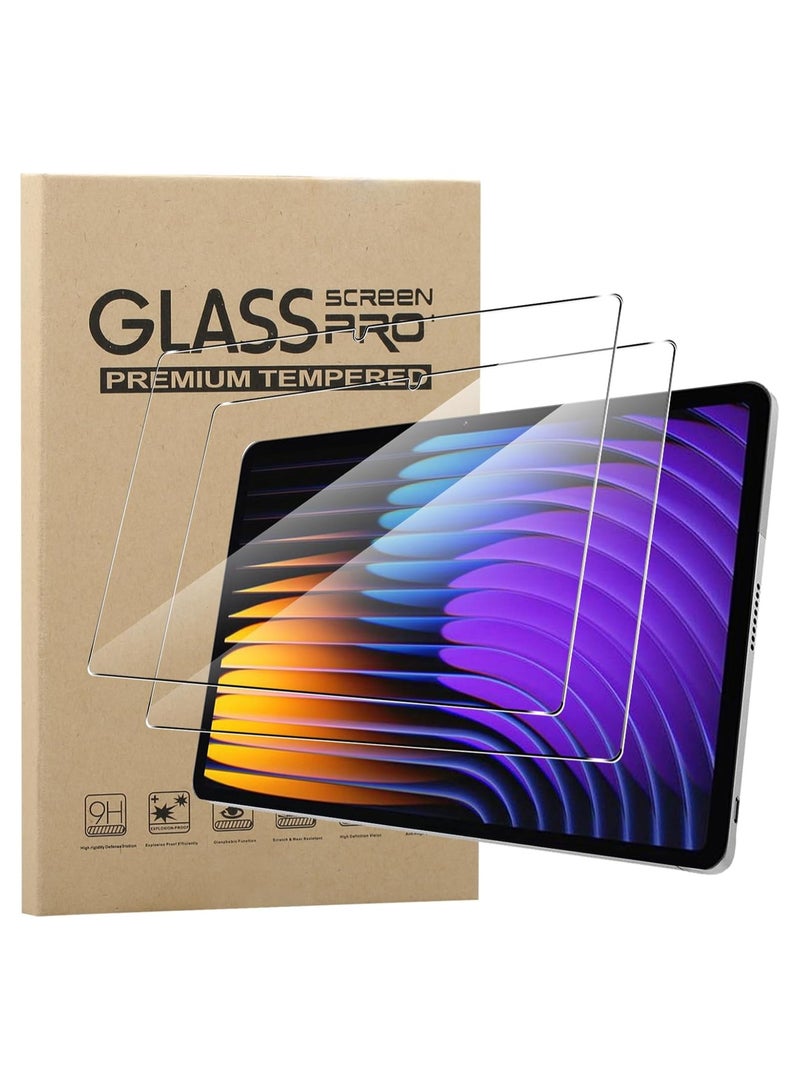2 Pack Tempered Glass for Xiaomi Pad 7/7 Pro, 9H Hardness Glass, Complete Protection Glass Film, Anti-Scratch, Easy to Install, Bubble Free compatible for Xiaomi Pad 7 / Pad 7 Pro  - Image 1