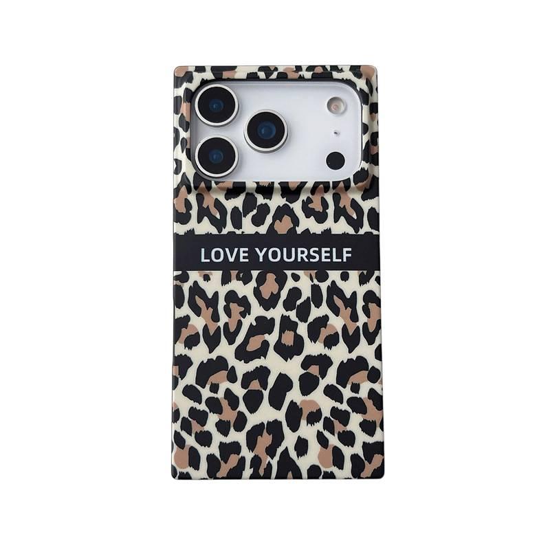 غطاء واقي، ملمس غير لامع , حماية من السقوط، Leopard Print، IMD، مقاوم للصدمات لـ iPhone 14 / 14 Plus / 14 Pro / 14 Pro Max للتنقل اليومي سهل التخزين أثناء التنقل - Image 1