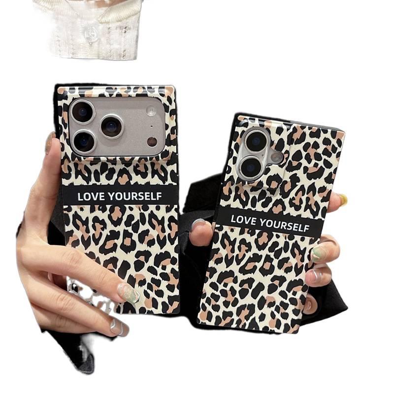غطاء واقي، ملمس غير لامع , حماية من السقوط، Leopard Print، IMD، مقاوم للصدمات لـ iPhone 14 / 14 Plus / 14 Pro / 14 Pro Max للتنقل اليومي سهل التخزين أثناء التنقل - Image 2