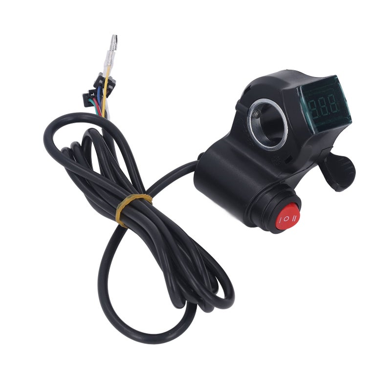 Electric Bike Thumb Throttle 3 Speed Digital Voltage Display Bicycle Hand Accelerator for Mountain Folding Bikes - Image 3