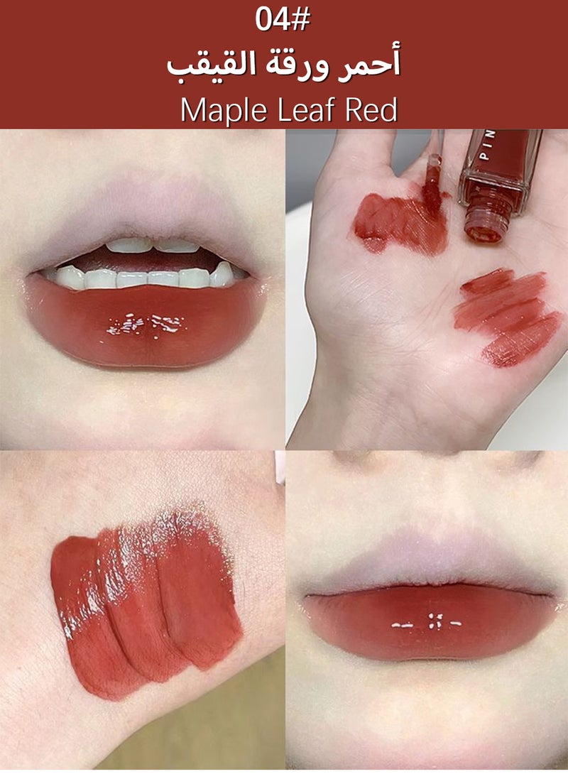 Pinkyfocus أحمر شفاه سائل لامع ومرطب يدوم طويلاً مقاوم للماء غير لاصق، خفيف ونقي، لامع، مناسب للفتيات والنساء، لون شفاه ممتلئ - Image 2