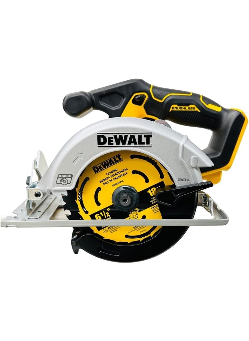 DEWALT DEWALT DCS566 20V Circular Saw 20V Cordless Brushless 65 Circular Saw Bare Tool Only Bulk Packed Yellow  - Image 1