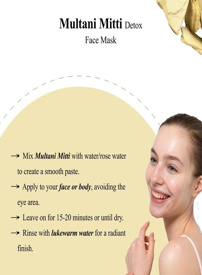 Vriksha Veda Multani Mitti Powder- Pack of 2 (Each 100gm) | Fullers Earth Powder | Face Pack Powder | Vriksha Veda - Image 4