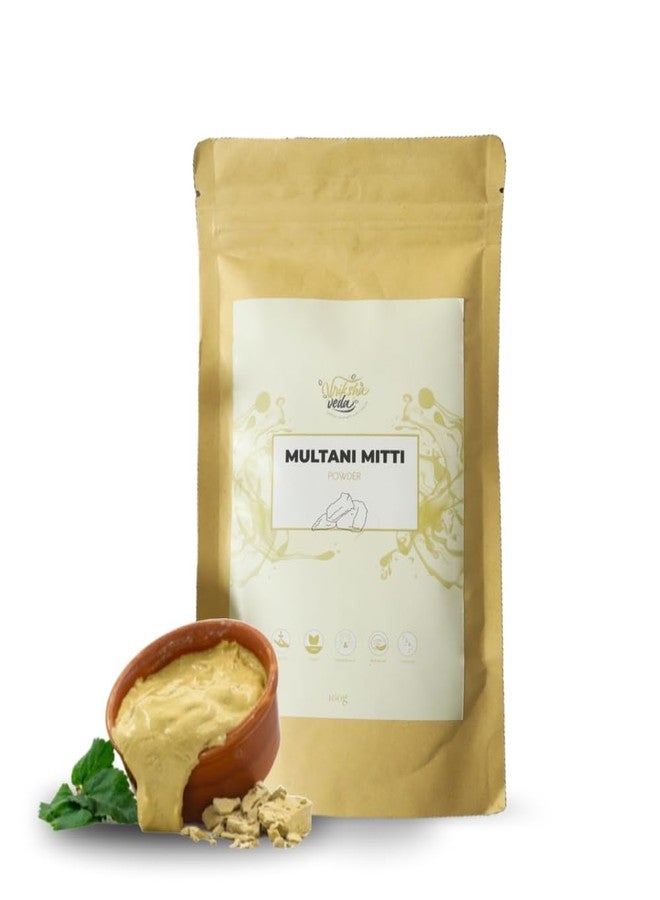 Vriksha Veda Multani Mitti Powder- Pack of 2 (Each 100gm) | Fullers Earth Powder | Face Pack Powder | Vriksha Veda - Image 2
