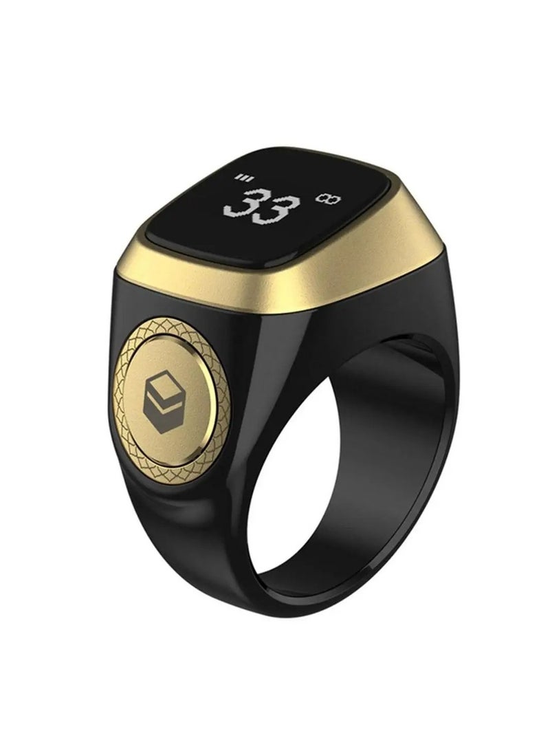 Smart Tasbih Zikr Ring Muslim Prayer  Prayer Timing Reminder OLED Display Tasbih Counter Waterproof - Image 1