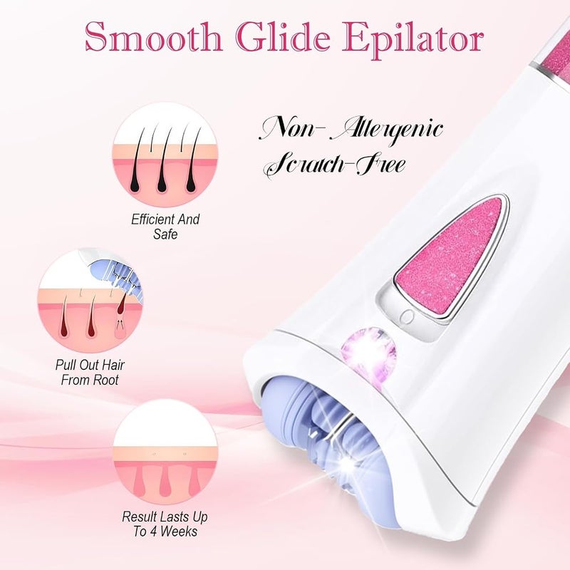 يوج أداة YOOJ® Smooth Glide لإزالة الشعر من الوجه، مقص كهربائي لاسلكي بتقنية LED، مناسبة للاستخدام اليومي على الوجه والذراعين والساقين ومناطق تحت الإبطين، للعناية بالبشرة - Image 3