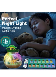 DMG TECH Dinosaur Terrarium Kit, Light Up Terrarium Kit Kids Crafts Toys,DIY Dino Arts and Crafts for Kids Ages 4 5 6 7 8-12 Years Old, Dinosaur Present for Boys Girls  - Image 2