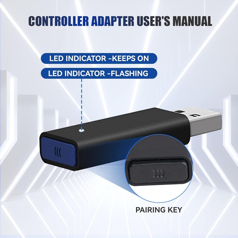 محول تحكم لاسلكي بلوتوث NS/Switch OLED/Switch Lit / PS5 / PS4 / PS3 محول تحكم Xbox لنينتندو سويتش PS3 وكمبيوتر ويندوز تشغيل وتوصيل فوري - Image 5
