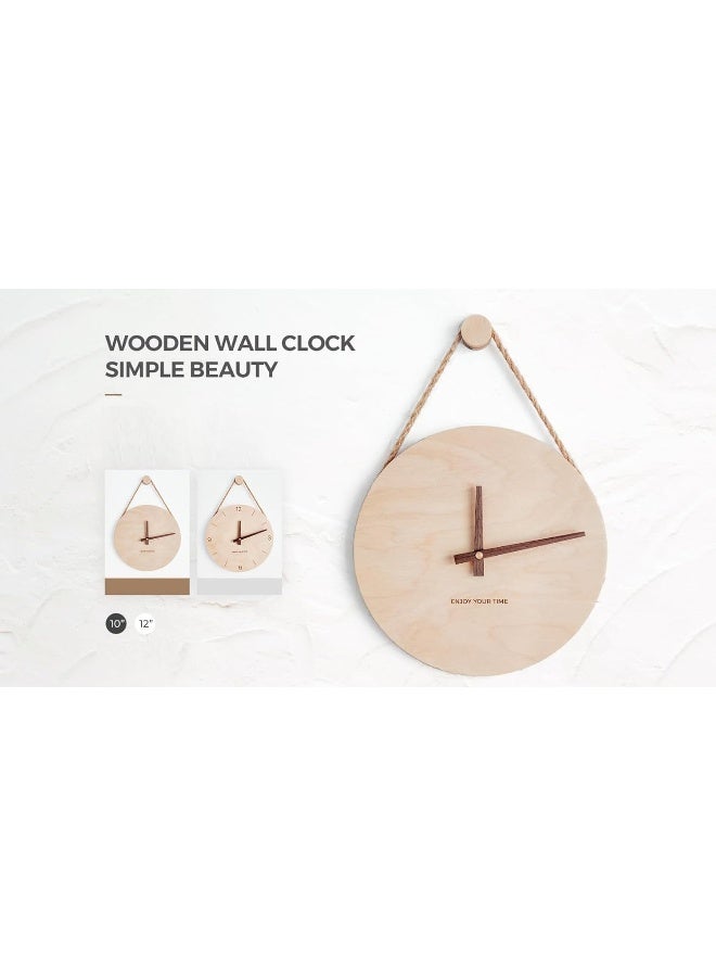 Bliss Vie ساعة حائط من الخشب الصلب BLISS VIE، كلاسيكية، حديثة، نوردية، أنيقة، زخرفية، ساعة حائط لغرفة المعيشة، ساعة حائط لغرفة النوم، مكتب فندق، ديكور منزلي (6) - Image 2