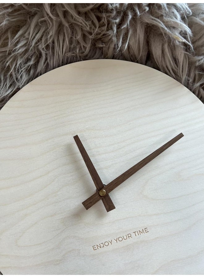 Bliss Vie ساعة حائط من الخشب الصلب BLISS VIE، كلاسيكية، حديثة، نوردية، أنيقة، زخرفية، ساعة حائط لغرفة المعيشة، ساعة حائط لغرفة النوم، مكتب فندق، ديكور منزلي (6) - Image 4