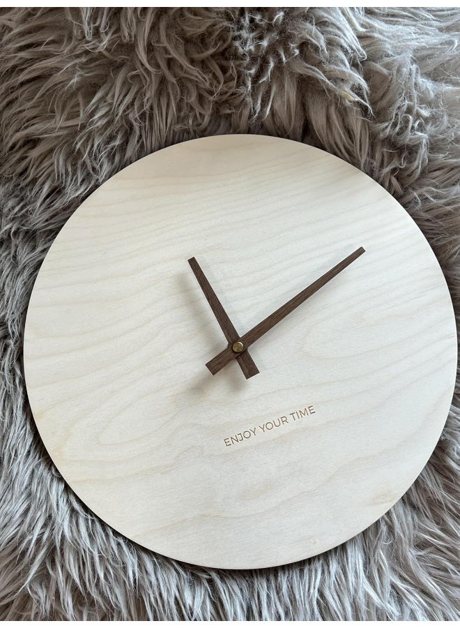 Bliss Vie ساعة حائط من الخشب الصلب BLISS VIE، كلاسيكية، حديثة، نوردية، أنيقة، زخرفية، ساعة حائط لغرفة المعيشة، ساعة حائط لغرفة النوم، مكتب فندق، ديكور منزلي (6) - Image 5