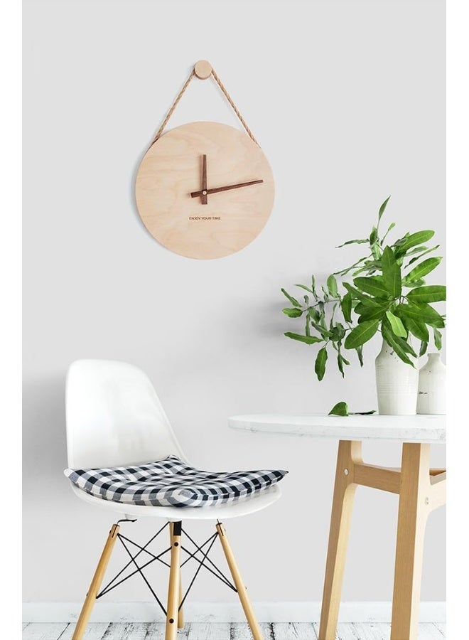 Bliss Vie ساعة حائط من الخشب الصلب BLISS VIE، كلاسيكية، حديثة، نوردية، أنيقة، زخرفية، ساعة حائط لغرفة المعيشة، ساعة حائط لغرفة النوم، مكتب فندق، ديكور منزلي (6) - Image 3