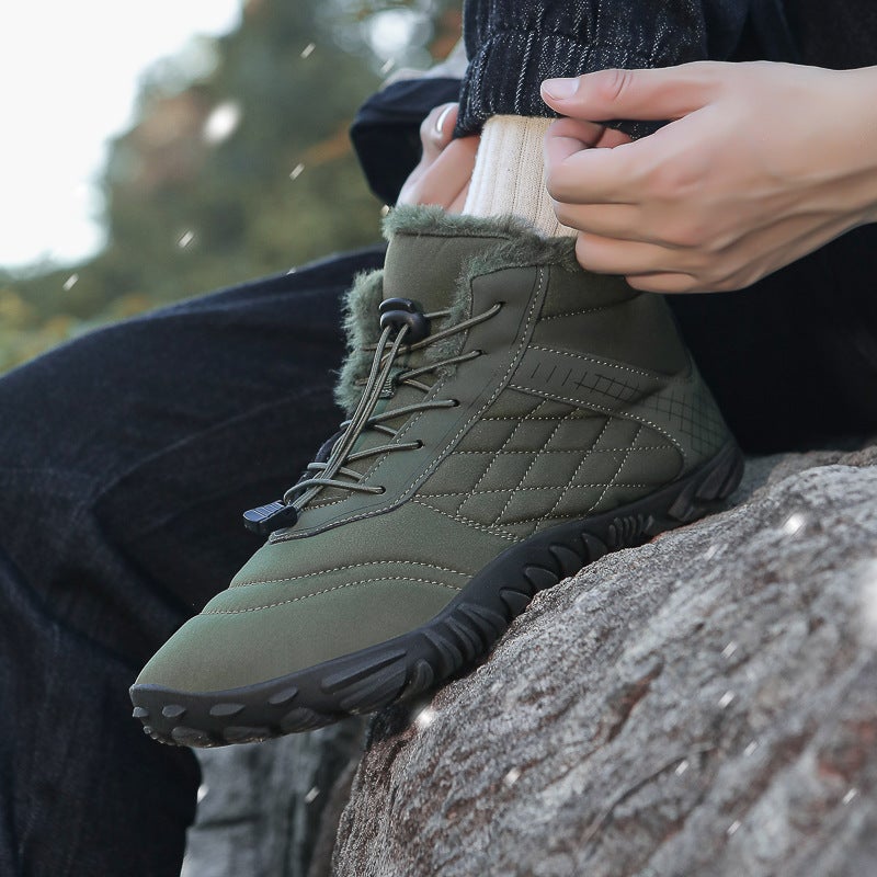Men'S And Women'S Shoes, Winter Large Cotton Shoes, Warm And Velvet Thickened Outdoor Shoes, Non-Slip, Cold-Resistant And Wear-Resistant Mountaineering Sports Shoes - Image 3