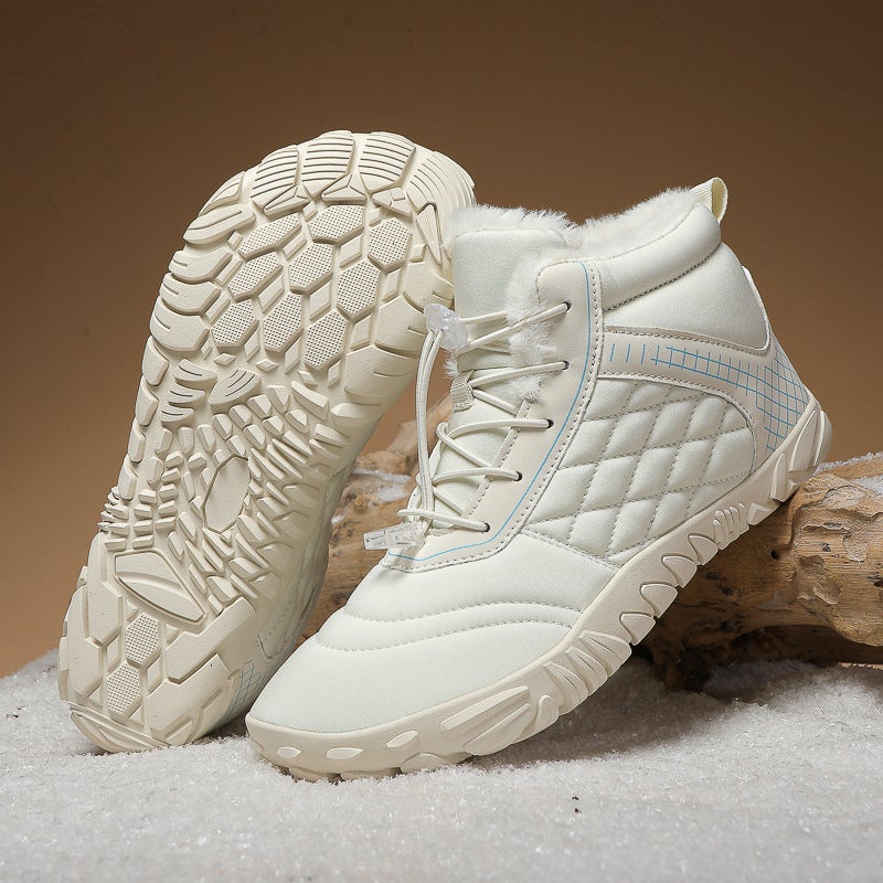 Men'S And Women'S Shoes, Winter Large Cotton Shoes, Warm And Velvet Thickened Outdoor Shoes, Non-Slip, Cold-Resistant And Wear-Resistant Mountaineering Sports Shoes - Image 2
