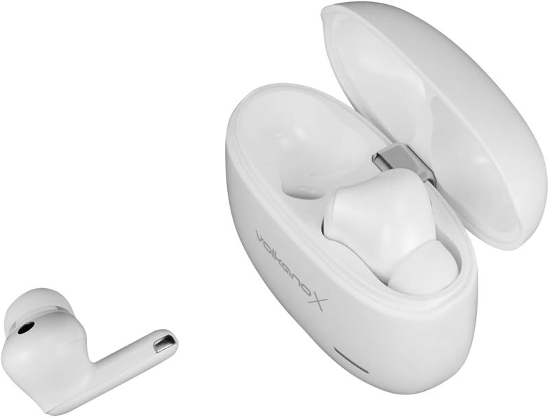 Volkano SoundWave True Wireless Earbuds with Bluetooth V5.2 and Noise Reduction - White - Image 3