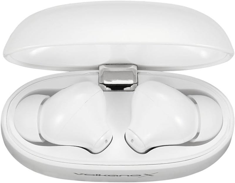 Volkano SoundWave True Wireless Earbuds with Bluetooth V5.2 and Noise Reduction - White - Image 2
