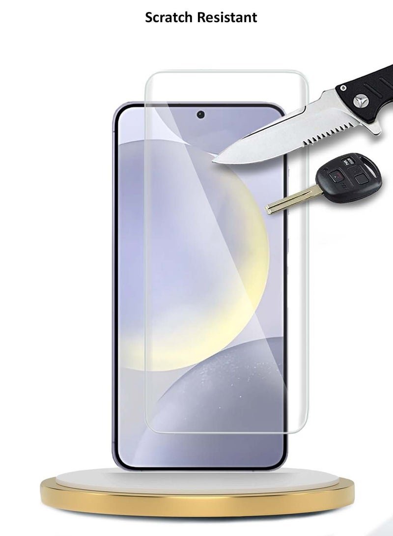 Premium Curved Edges UV Full Glue Full Cover Tempered Glass Screen Protector For Samsung Galaxy S24 Plus / S24+ 5G 2024 Clear
