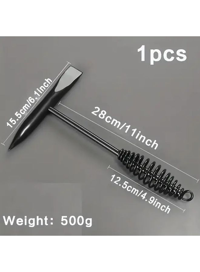 1pc High Carbon Steel Welding Chipper Hammer 300g With Spring Handle Rust Removal Tool For Welders Metalworking - Image 3
