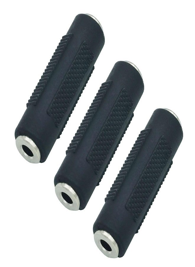 AILTECK 3.5mm 1/8" Female to Female Stereo Audio Adapter, 3.5mm Audio Interfaces Connector Jack Adapter 3 Pack - Image 1