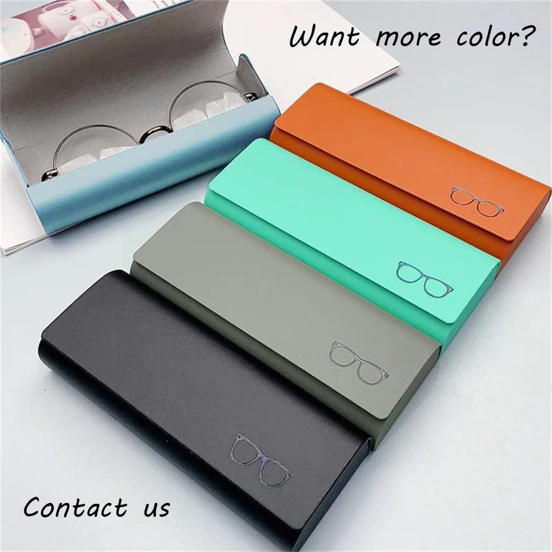EastyGold Olive Green Hard PU Leather Eyeglasses Case for Most Eye Glasses and Sunglasses - Image 5
