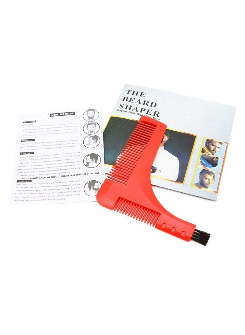 The Beard Shaper أداة تشكيل شعر الوجه حمراء - Image 2