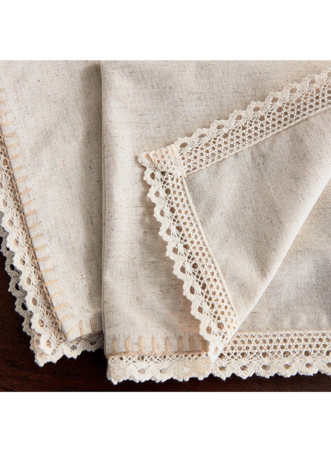 هوم بوكس مجموعة مناشف طبيعية من الدانتيل من ناتوريو قطعتان  ×  سم - Image 3