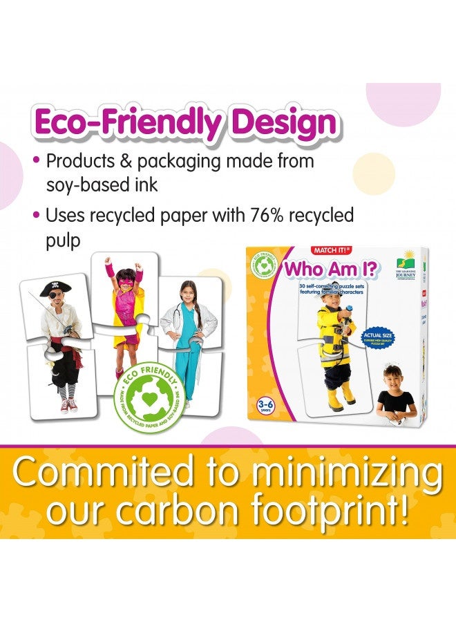 The Learning Journey: Match It! - Who Am I? - 20 Piece Self-Correcting Matching Puzzle Set - Diversity Toys For Toddlers Ages 3 And Up - Award Winning Toys - Image 2