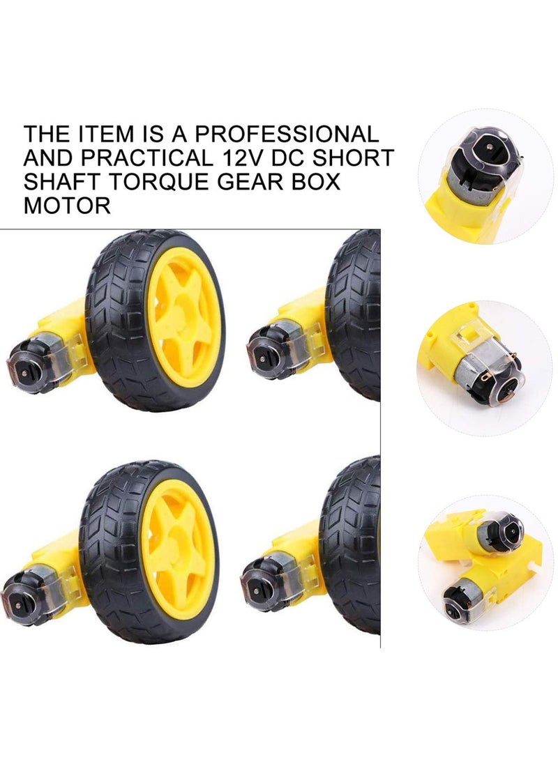 Generic - DC Electric Motor 3,6V Dual Shaft Geared Motor with Magnetic Gearbox for Arduino DIY Smart Car Robot Toys and Chassis Models Pack of 10 - Image 1