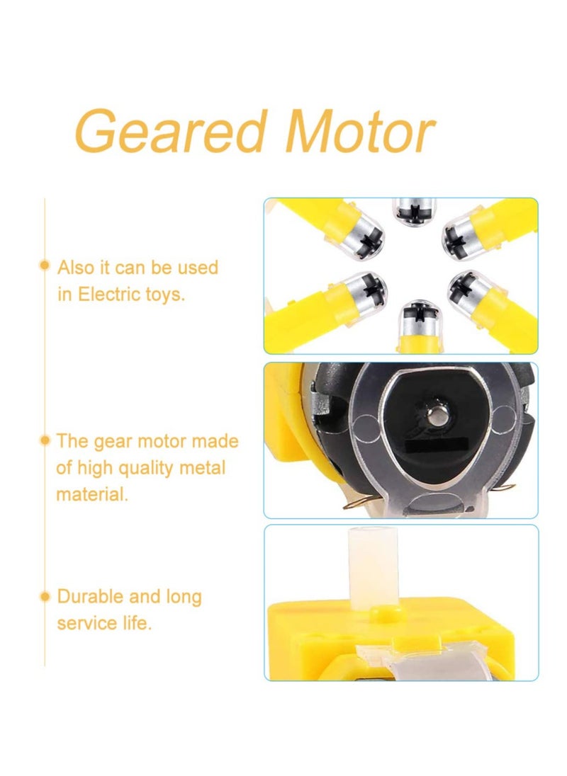 Generic - DC Electric Motor 3,6V Dual Shaft Geared Motor with Magnetic Gearbox for Arduino DIY Smart Car Robot Toys and Chassis Models Pack of 10 - Image 1