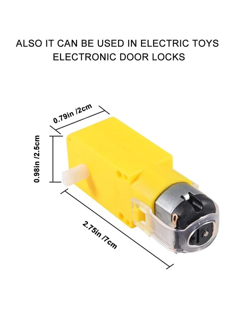 Generic - DC Electric Motor 3,6V Dual Shaft Geared Motor with Magnetic Gearbox for Arduino DIY Smart Car Robot Toys and Chassis Models Pack of 10 - Image 1