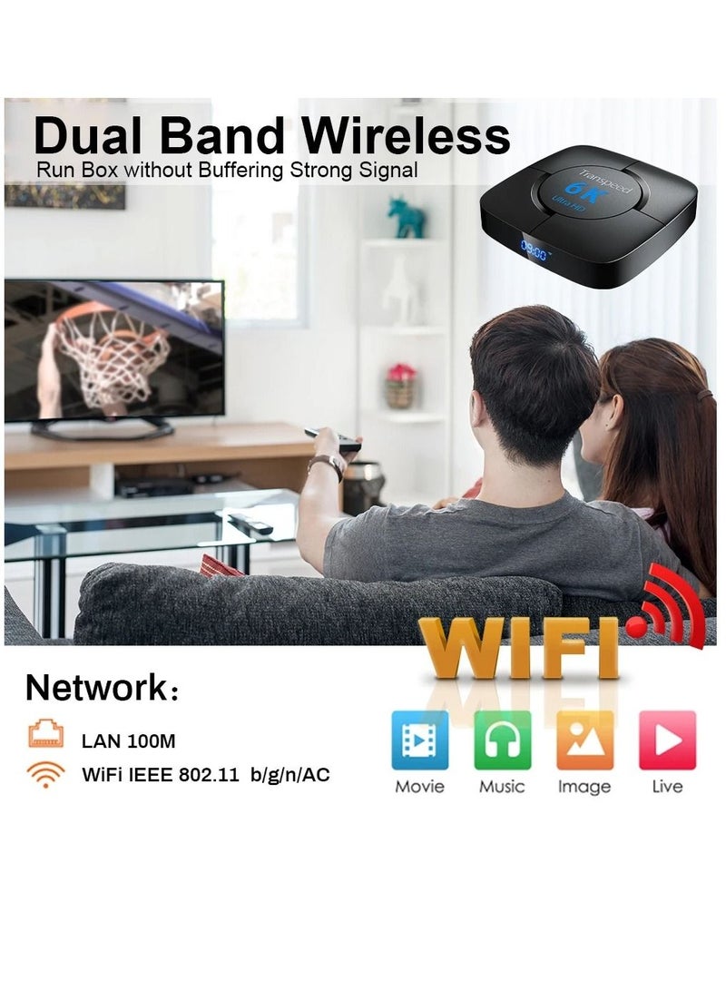 Transpeed Android 12.0 Set Top Box Voice Assistant 6K 4GB 32GB  VOICE REMOTE - Image 5