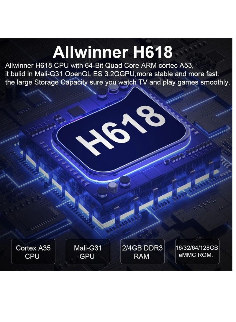 Transpeed Android 12.0 Set Top Box Voice Assistant 6K 4GB 32GB  VOICE REMOTE - Image 4