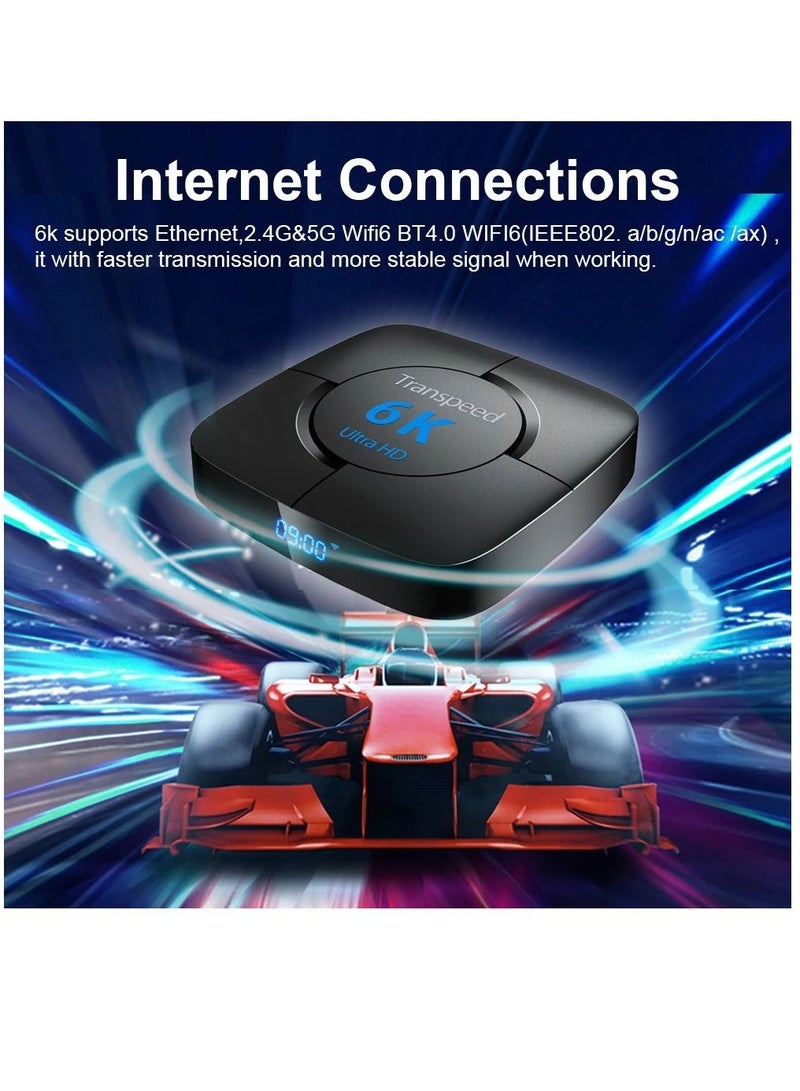 Transpeed Android 12.0 Set Top Box Voice Assistant 6K 4GB 32GB  VOICE REMOTE - Image 2