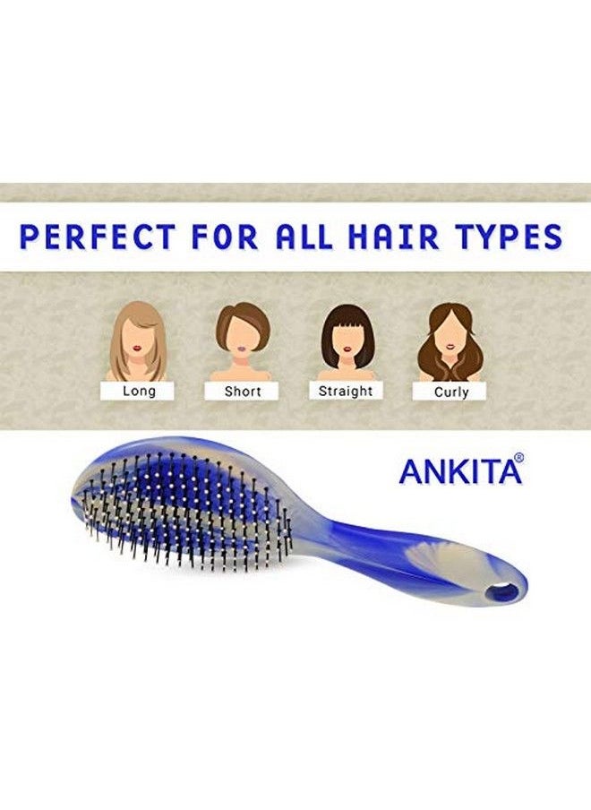 Ankita - Printed Hair Brush With Nylon Bristle Allpurpose Colors May Vary (A14 Print) By Chhavi Creation - Image 1