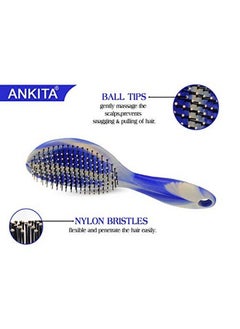 Ankita Printed Hair Brush With Nylon Bristle Allpurpose Colors May Vary (A14 Print) By Chhavi Creation  - Image 4