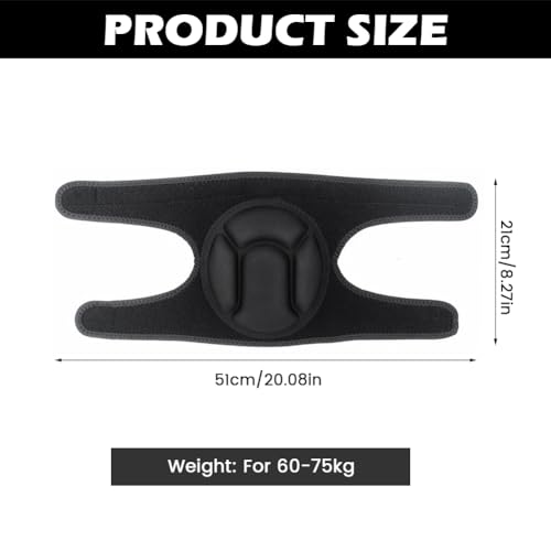 Trasylph Knee Pads, Work Thick Foam Knee Pads Work Anti Slip Collision Avoidance Knee Pads for Gardening Construction Cleaning Flooring Men Women(COLOR:Black) - Image 2